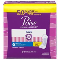 84PACK - POISE FRESH PROTECTION PADS