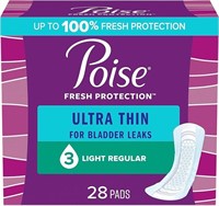 SIZE 3(28pk)-POISE ULTRA THINS PADS