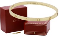 18k Gold Cartier Love Bangle Bracelet