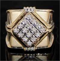 10kt Gold Men's Brilliant 1/3 ct Diamond Ring