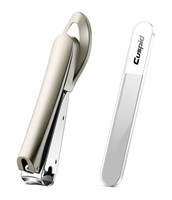 Stainless Steel Nail Clipper with Glass Nail
