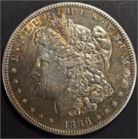 1886-S MORGAN DOLLAR XF/AU