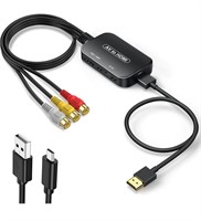 ($24) RCA to HDMI Converter,Viagkiki AV to