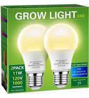 2Pack Briignite Grow Light Bulbs, LED Grow Light