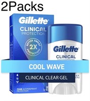2Packs Gillette Clinical Protection