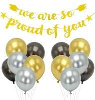 Gold Letter garland"we are so proud of