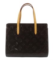 Louis Vuitton Maroon Verni Handbag