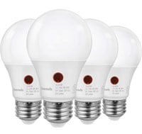 4-Pack Dusk to Dawn LED Light Bulb, Automatic