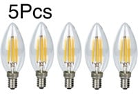 5 Pack E12 Led Lamp Bulbs Filament LED Light B