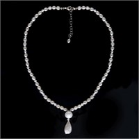 Sterling Silver Freshwater Pearl Necklace16"