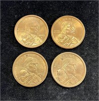 Lot of Four Sacagawea Dollars