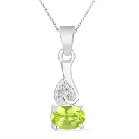 0.95ct Chrome Diopside Pendant in 925 S.Silver