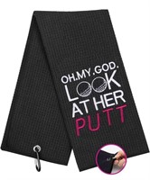 Funny Golf Towel, Oh My God Look at Her Putt -