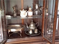 contents of china cabinet