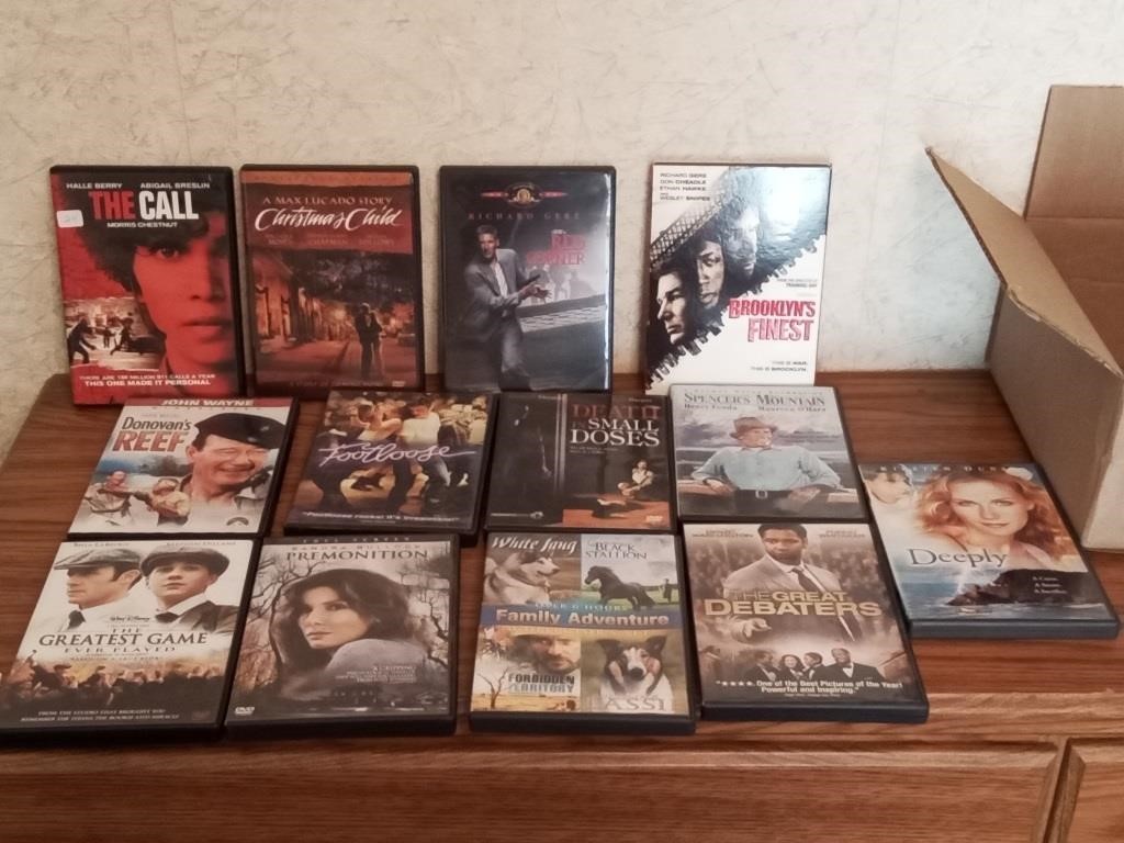 DVD movies + few CD's