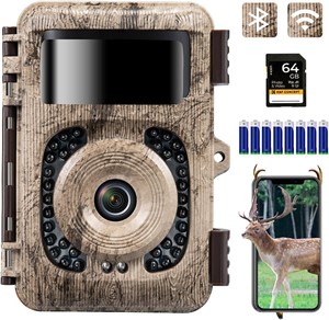 $80 4K 48MP WIFI Trail Camera