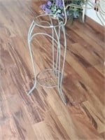 wrought metal plant stand