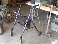 Lumex rolling walker with seat