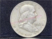 1957-D Franklin Half Dollar (90% silver)