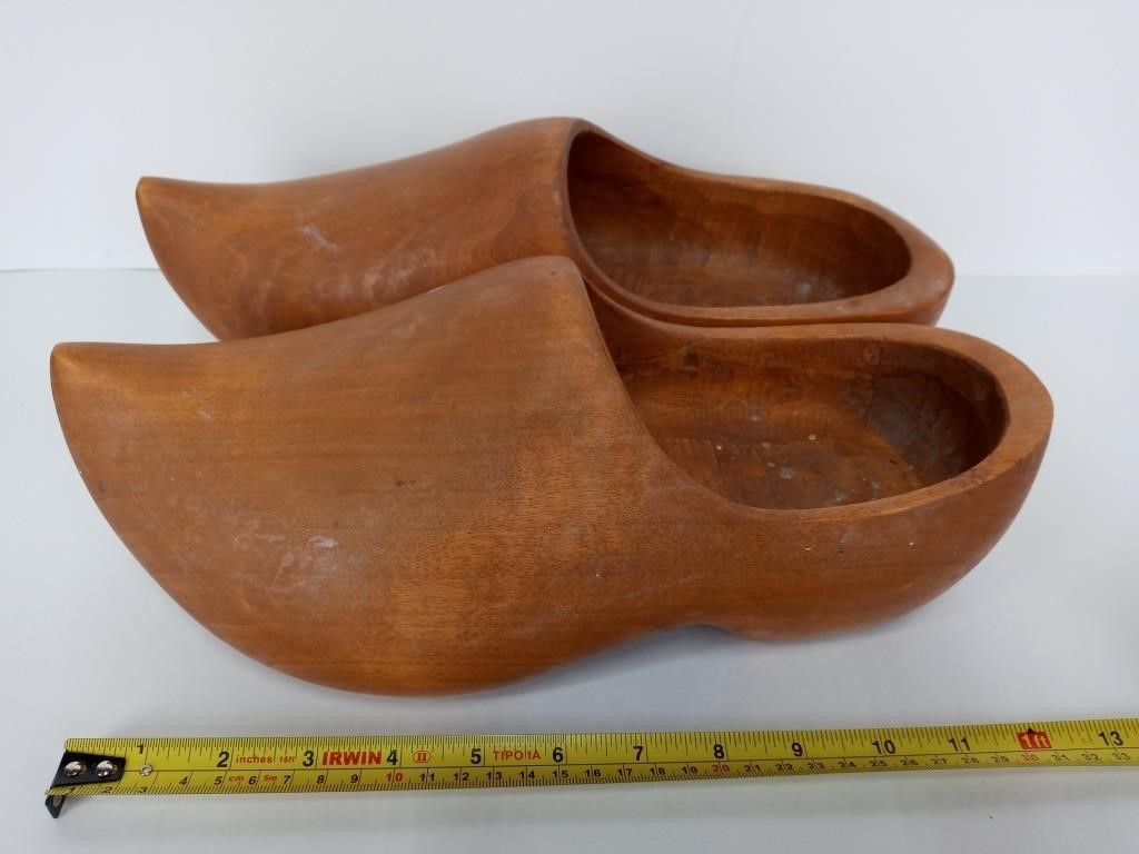 Pair of Wooden Clog Shoes
