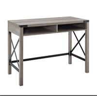Grey and metal Media/console table- new in box