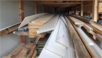 Rack of Wood Trim and Boards