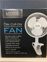6” clip on fan