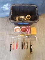 Tote of Various Paint Supplies (See Pics)