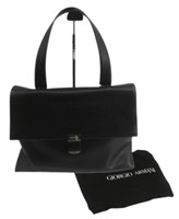 Giorgio Amani Black Leather Handbag