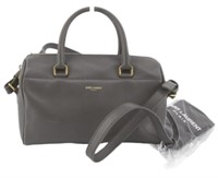 Yves Saint Laurent Mini Gray Duffel Bag