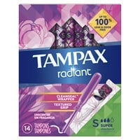 Tampax Radiant Tampons Regular Super 14 Each by Ta