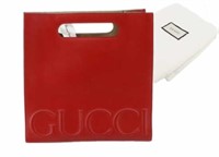 GUCCI Red Logo Hand Bag