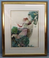 Artist Signed Lithograph w/ Embossing