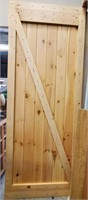 Custom Built Wood Barn Door 38x98