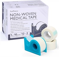 Medical Tape - 12Rolls 1"x10 Yards and 2 dispenser