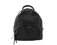 Kate Spade Black Leather Backpack