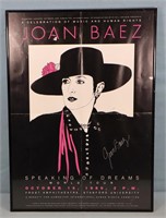 Signed Joan Baez Poster Print
