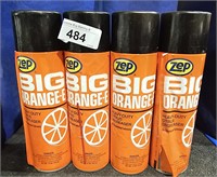 4 Cans ZEP Big Orange Heavy Duty Degreaser