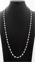 14K Freshwater Cultured Pearl Necklace
