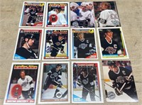 12 Assorted TOPPS Wayne Gretzky Hockey Cards
