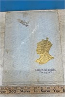 1939 Golden Memories Royalty Visit Book w/33