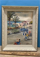 Framed original Joan Forbes Bermuda watercolour