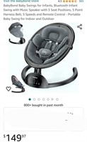 BabyBond Baby Swings for Infants, Bluetooth