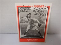 1953 AAGBL #14 SOPHIE KURYS SIGNED AUTO