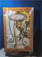 New in the box stinglass table mosaic top and