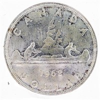 Canada 1962 Silver Dollar MS 62 ICCS