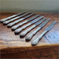 Set of 8 Silver Plate Knives