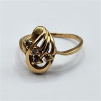 Gold & Diamond Ring (1.8g)