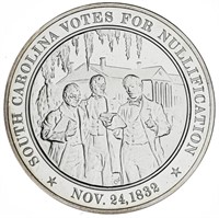 Sterling Silver Medallion - South Carolina Votes F