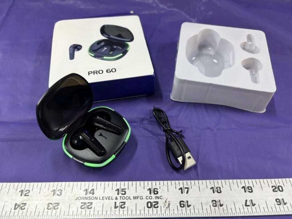 New Wireless Pro 60 Ear Buds in Charging Case